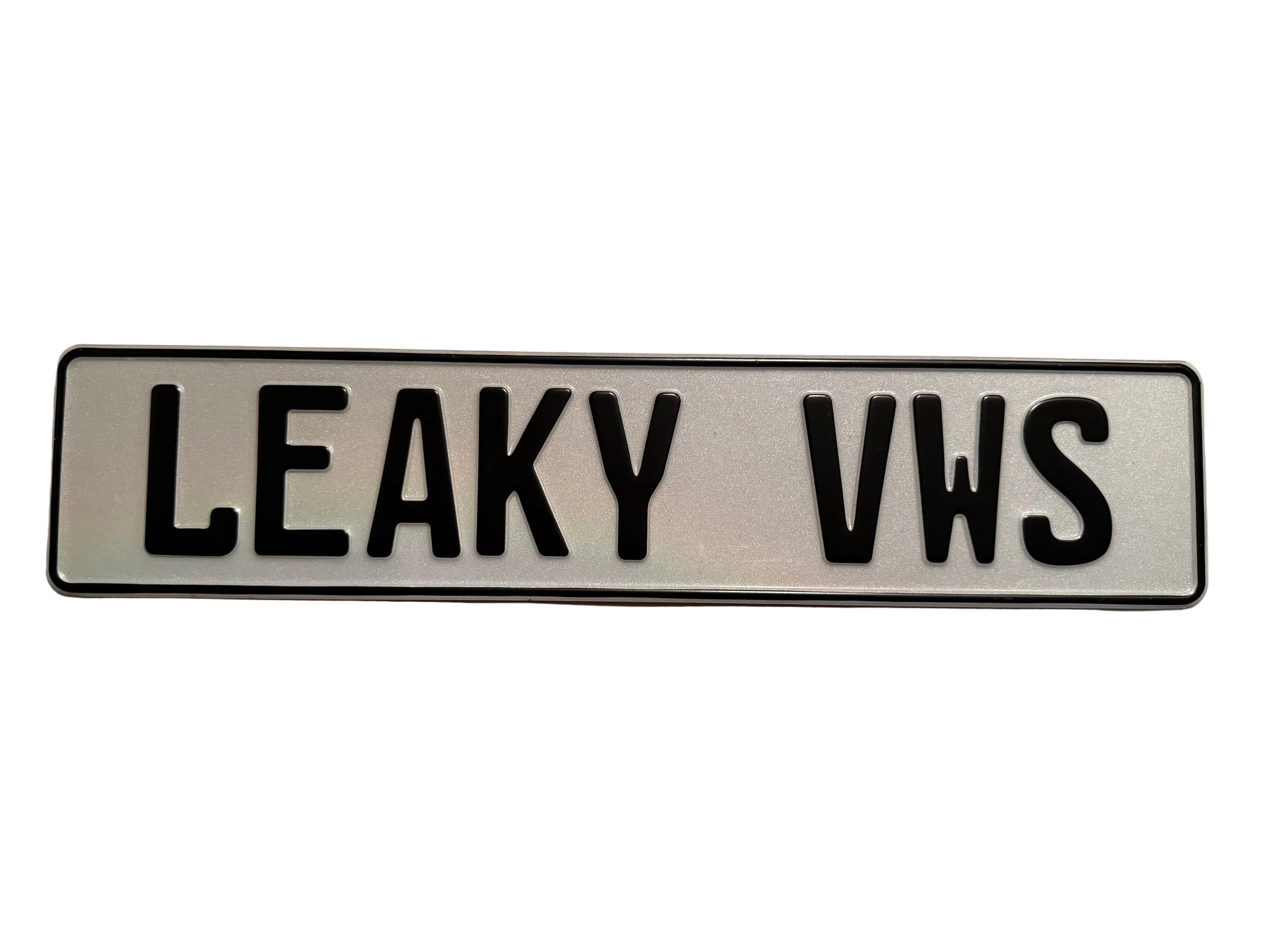 Leaky VWs Euro Plate